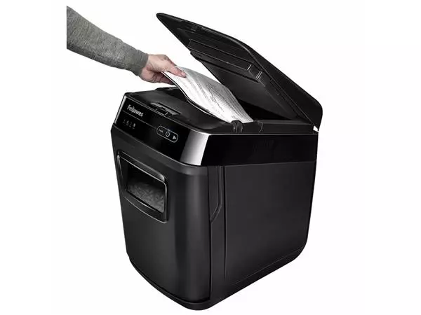 Een Papiervernietiger Fellowes Automax 200C snippers 4x38mm koop je bij Unimark Office B.V.