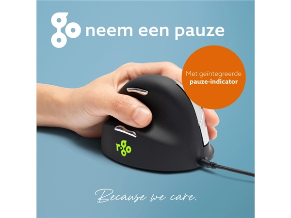 Een Muis R-Go Ergonomisch HE Break Draad Links M koop je bij EconOffice