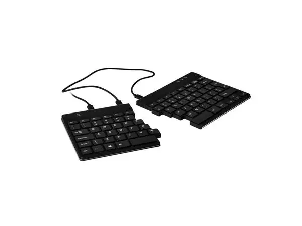 Een Ergonomisch toetsenbord R-Go Tools Split break Azerty zwart koop je bij Van Leeuwen Boeken- en kantoorartikelen