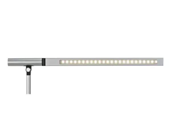 Een Bureaulamp MAUL Rubia LED voet dimbaar colour vario + usbpoort zilver koop je bij Unimark Office B.V.