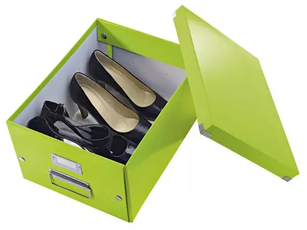 Een Opbergdoos Leitz Click & Store WOW middel gerecycled karton 281x200x370mm groen koop je bij Unimark Office B.V.