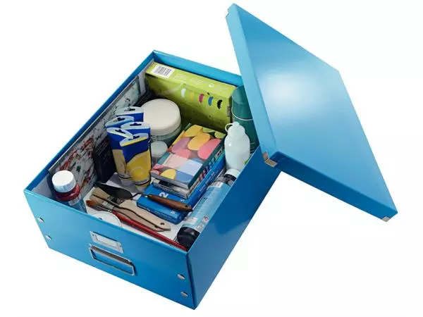 Een Opbergdoos Leitz Click & Store WOW groot 369x200x482mm blauw koop je bij Unimark Office B.V.