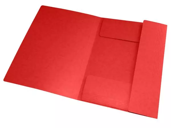 Een Elastomap Oxford Top File+ A4 3 kleppen 390gr rood koop je bij NiceSupplies.nl