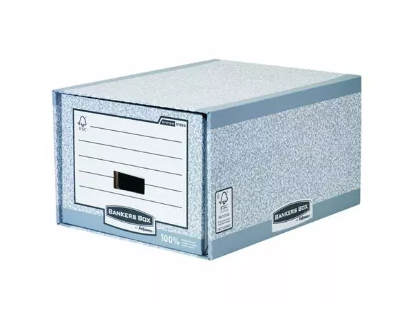 Een Archieflade Bankers Box A4 System A4 grijs koop je bij Van Leeuwen Boeken- en kantoorartikelen