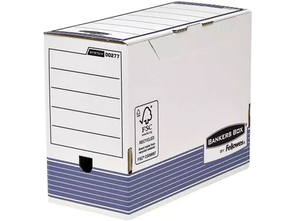 Een Archiefdoos Bankers Box System A4 150mm wit blauw koop je bij KantoorProfi België BV