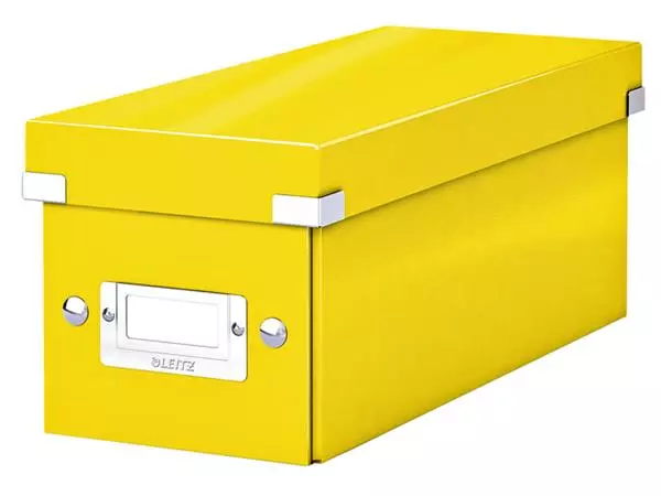 Een CD-box Leitz WOW Click&Store 143 x 136 x 352 mm geel koop je bij Van Leeuwen Boeken- en kantoorartikelen