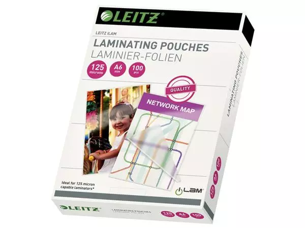 Lamineerhoes Leitz iLAM A6 2x125micron EVA 100 stuks