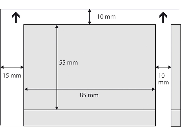 Een Visitekaart Sigel 85x55mm blanco 225gr ronde hoeken wit 100 stuks koop je bij NiceSupplies.nl