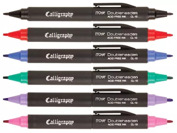 Een Kalligrafiepen Itoya CL-10 1.5 èn 3.0mm blauw koop je bij EconOffice