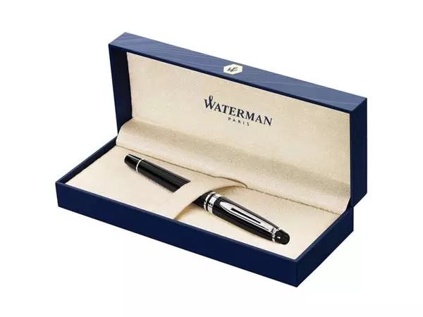 Buy your Vulpen Waterman Expert black lacquer CT medium at QuickOffice BV