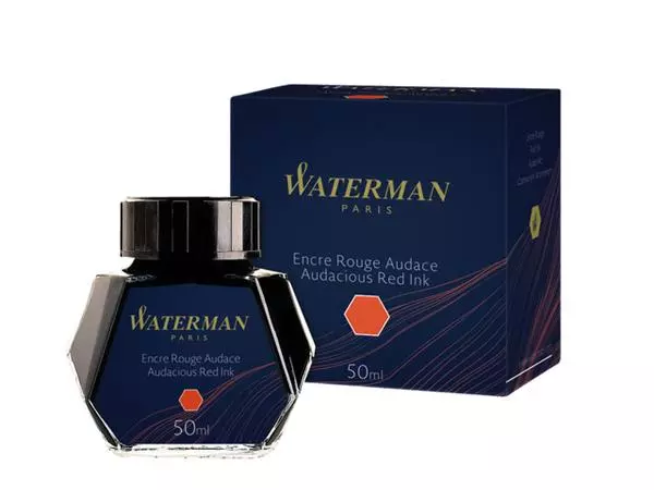 Een Vulpeninkt Waterman 50ml standaard rood koop je bij NiceSupplies.nl