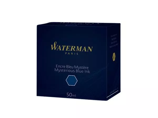 Een Vulpeninkt Waterman 50ml standaard blauw-zwart koop je bij NiceSupplies.nl