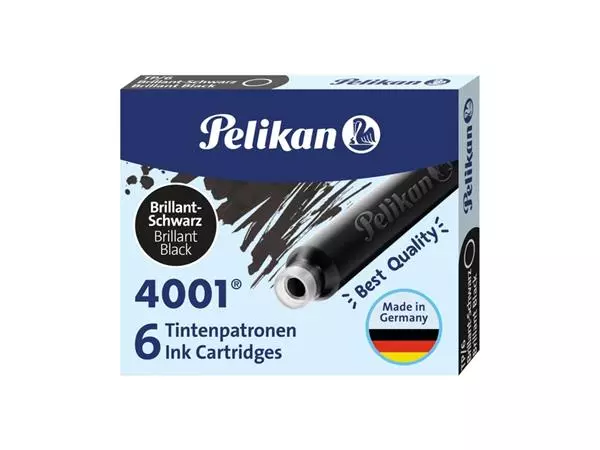 Een Inktpatroon Pelikan 4001 zwart koop je bij MV Kantoortechniek B.V.