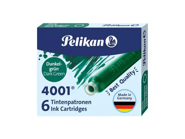 Een Inktpatroon Pelikan 4001 donkergroen koop je bij L&N Partners voor Partners B.V.