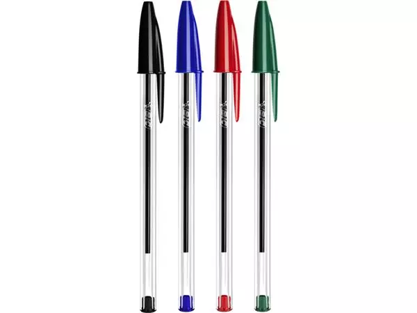 Een Balpen Bic Cristal medium rood koop je bij Unimark Office B.V.