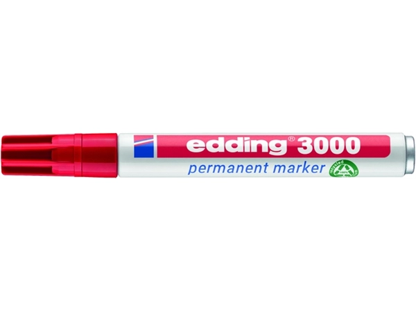 Een Viltstift edding 3000 rond 1.5-3mm rood koop je bij NiceSupplies.nl