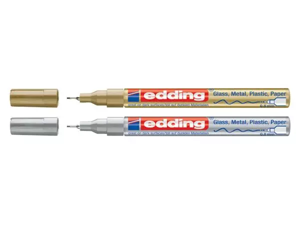 Een Viltstift edding 780 lakmarker rond 0.8mm goud koop je bij EconOffice