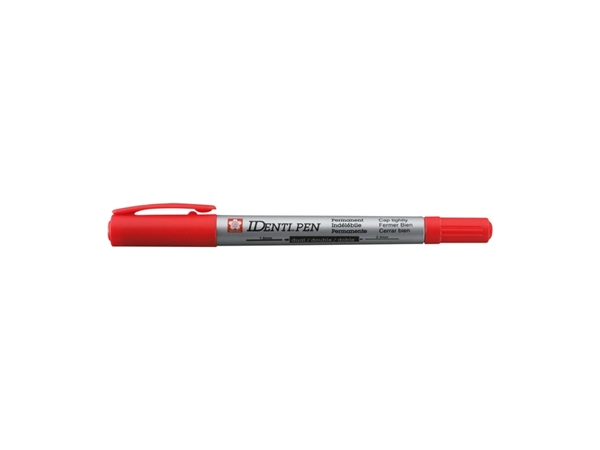 Een Viltstift Sakura IDenti-pen multifunctioneel rood koop je bij Unimark Office B.V.