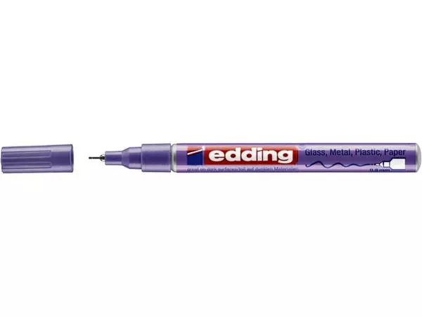 Een VILTSTIFT EDDING 780 LAK ROND 0.8MM METALLIC PAARS koop je bij Kantoorvakhandel van der Heijde