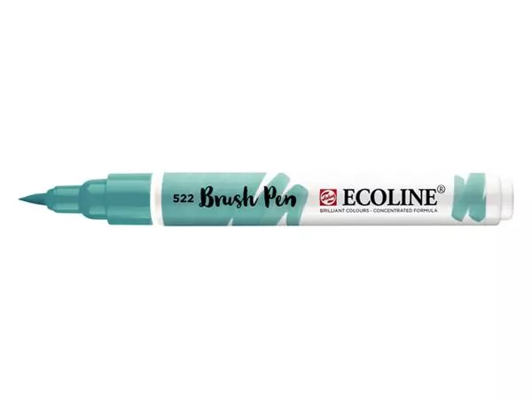 Een Brushpen Talens Ecoline turquoiseblauw koop je bij Totaal Kantoor Goeree