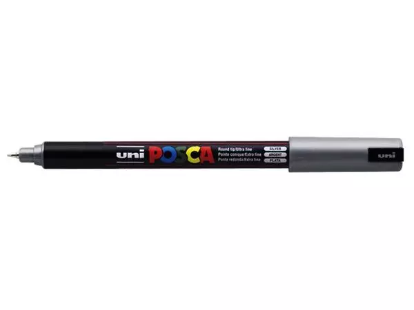 Een Verfstift Posca PC1MR extra fijn zilver koop je bij NiceSupplies.nl