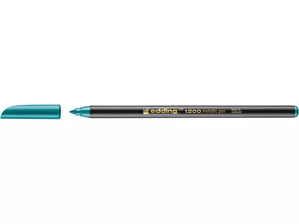 Een Fineliner edding 1200 074 fijn metallic groen koop je bij Van Hoye Kantoor BV