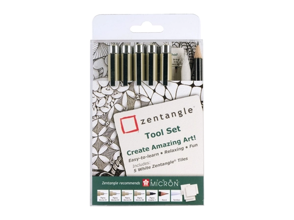 Een Fineliner Sakura Zentangle tool set 12delig koop je bij EconOffice