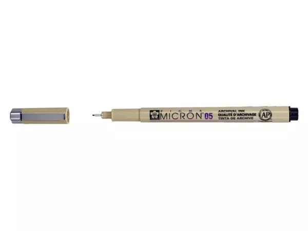 Een Fineliner Sakura Pigma Micron 05 0.45mm zwart koop je bij KantoorProfi België BV