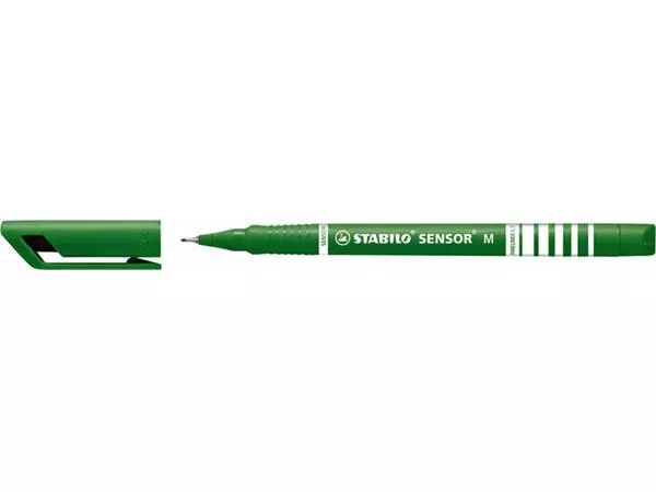 Een FINELINER STABILO SENSOR 187/36 M GROEN koop je bij Kantoorvakhandel van der Heijde