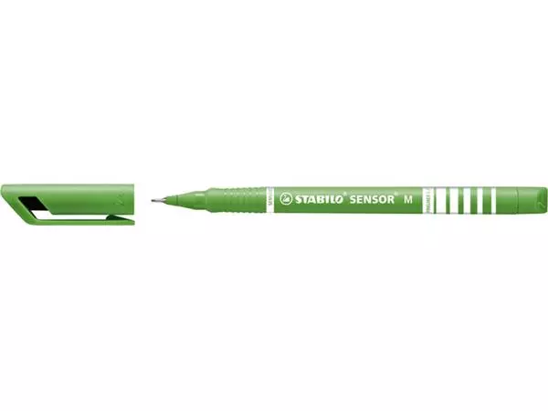 Een Fineliner STABILO Sensor 187/43 medium lichtgroen koop je bij NiceSupplies.nl