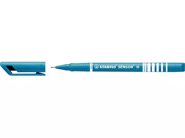 Een Fineliner STABILO Sensor 187/51 medium turquoise koop je bij NiceSupplies.nl