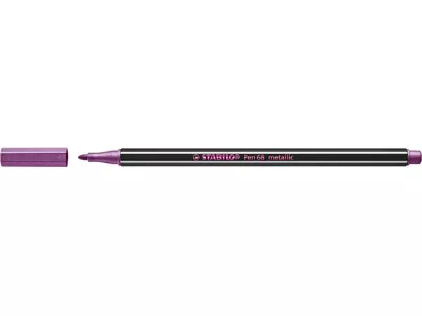 Een Viltstift STABILO Pen 68/856 medium metallic roze koop je bij Unimark Office B.V.