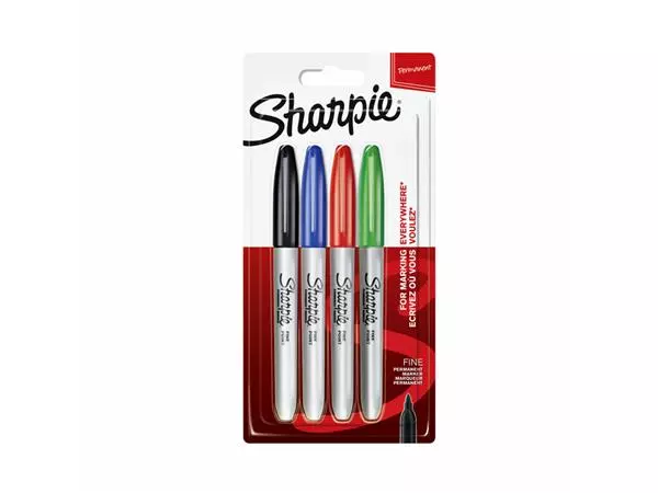 Een VILTSTIFT SHARPIE F 4ST ASSORTI koop je bij Kantoorvakhandel van der Heijde