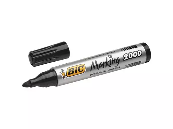 Een Viltstift Bic 2000 ecolutions rond large zwart koop je bij Kantoorvakhandel van der Heijde