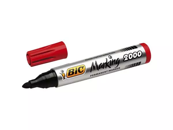 Een Viltstift Bic 2000 ecolutions rond large rood koop je bij NiceSupplies.nl