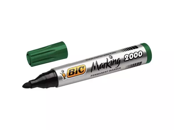 Een Viltstift Bic 2000 ecolutions rond large groen koop je bij Buro De Peuter