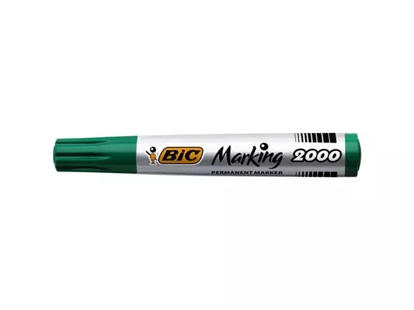 Een Viltstift Bic 2000 ecolutions rond large groen koop je bij Kantoorvakhandel van der Heijde