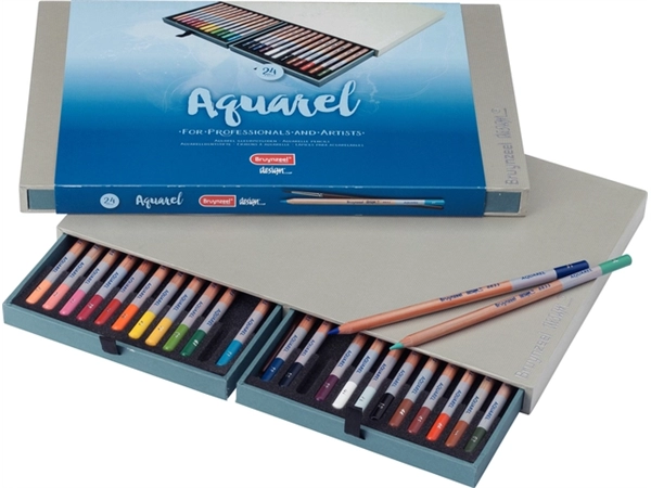 Een Kleurpotloden Bruynzeel 8835 Design aquarel 24stuks assorti koop je bij Alles voor uw kantoor