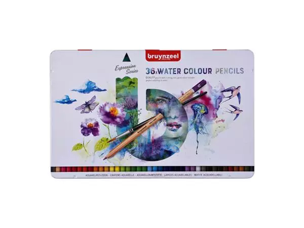 Een Aquarelpotlood Bruynzeel Expression set á 36 stuks assorti koop je bij MegaOffice