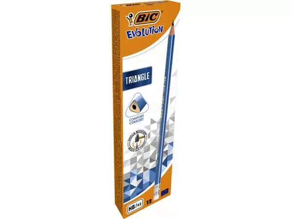 Een POTLOOD BIC EVOLUTION HB MET GUMTOP koop je bij Kantoorvakhandel van der Heijde