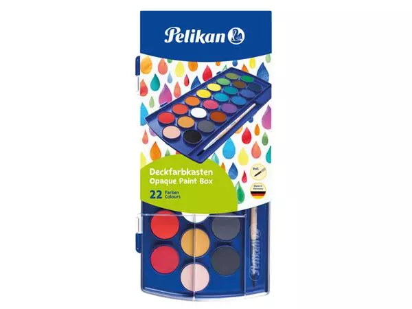 Een Waterverfdoos Pelikan 721670 22 napjes koop je bij Unimark Office B.V.