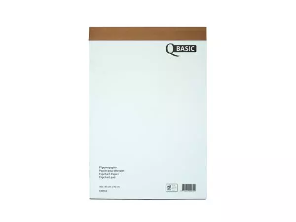 Een Flipoverpapier Qbasic 65x95cm 20vel opgerold koop je bij Van Leeuwen Boeken- en kantoorartikelen