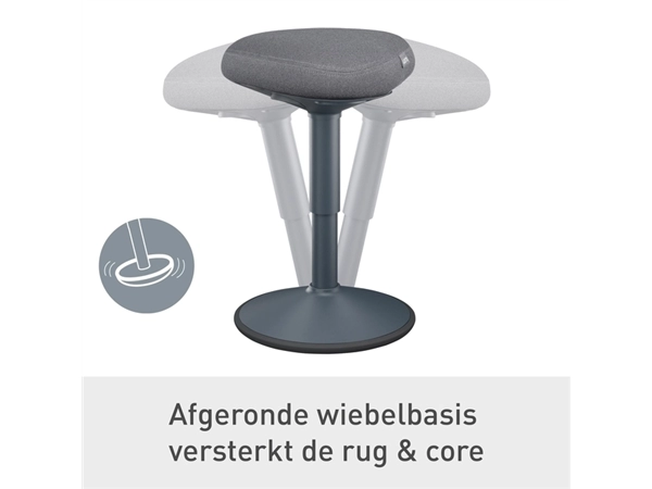 Een Actieve zitkruk Leitz Ergo met comfortzitting koop je bij L&N Partners voor Partners B.V.