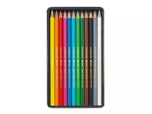 Een KLEURPOTLOOD CARAN D'ACHE SWISSCOLOR 12 AQUAREL koop je bij Kantoorvakhandel van der Heijde