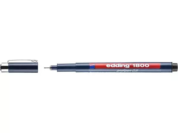 Fineliner edding 1800 0.5mm zwart