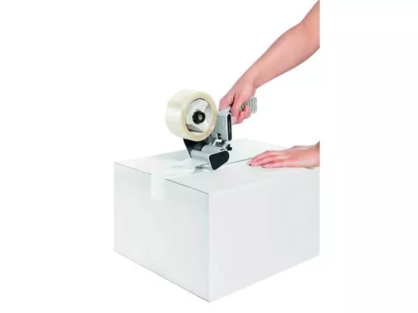 Een Verpakkingstape dispenser Quantore tbv rollen van 50mmx60m koop je bij Van Hoye Kantoor BV