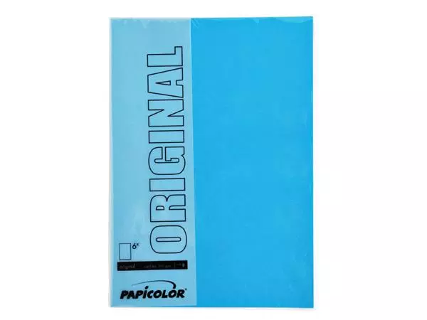 Een Kopieerpapier Papicolor A4 200gr 6vel hemelsblauw koop je bij Totaal Kantoor Goeree