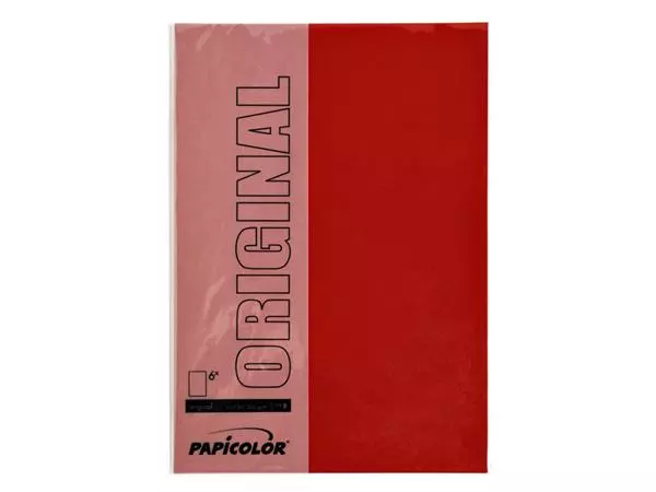 Een Kopieerpapier Papicolor A4 100gr 12 vel rood koop je bij Kantoorvakhandel van der Heijde