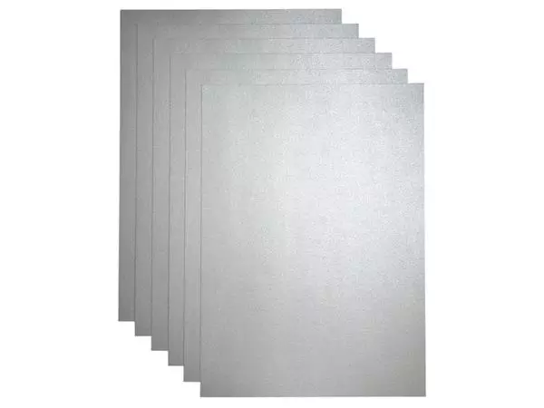 Een Kopieerpapier Papicolor A4 120gr 6vel metallic zilver koop je bij Van Hoye Kantoor BV