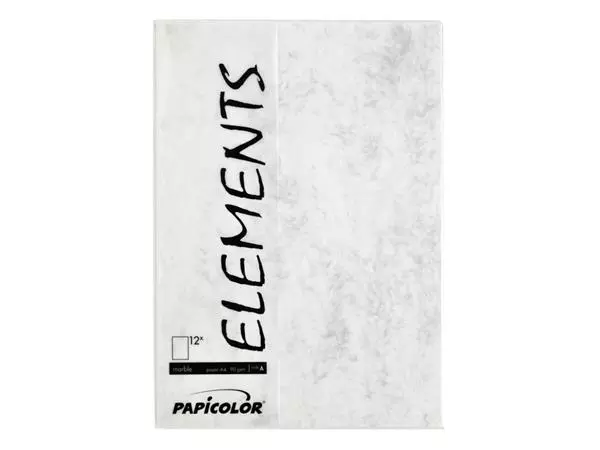 Een KOPIEERPAPIER PAPICOLOR A4 90GR MARBLE GRIJS koop je bij Kantoorvakhandel van der Heijde